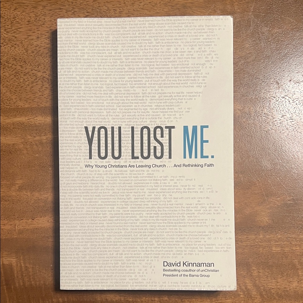 You Lost Me Book by David Kinnaman